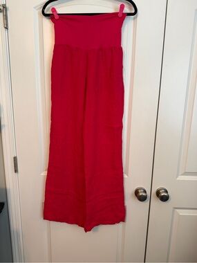 Fold over Linen Pants